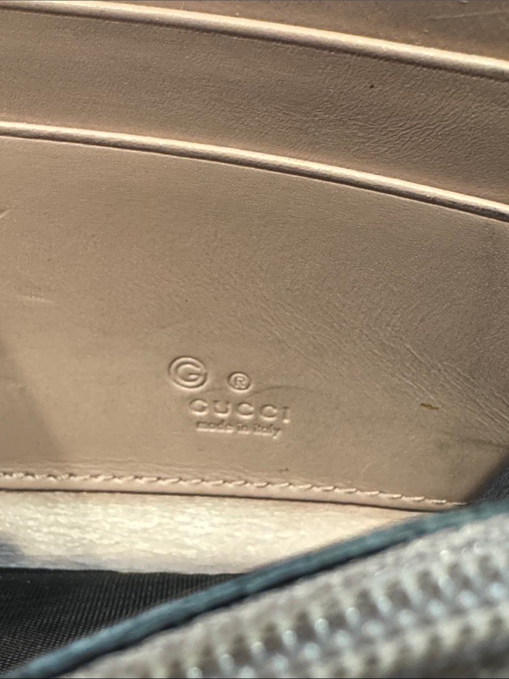 Authentic Gucci Blush Pink Guccisima Zip Wallet - Picture 7 of 11